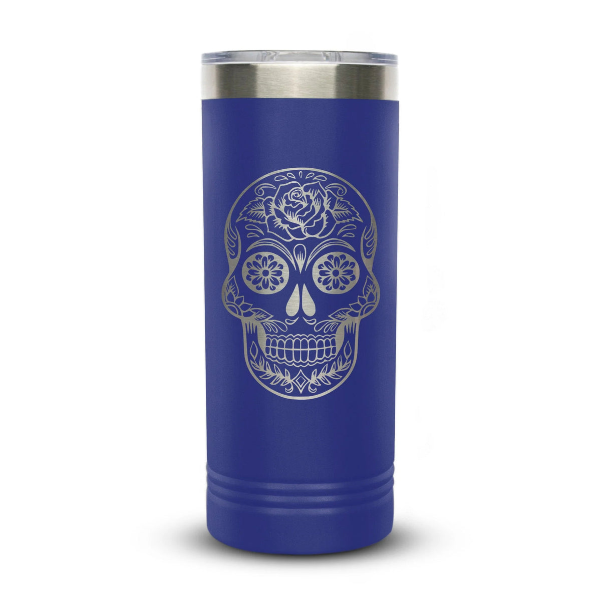 Personalized laser engraved Polar Camel 22oz Skinny Tumbler in Purple, custom name gift