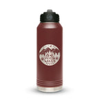 Personalized laser engraved Polar Camel 20oz Water Bottle in Maroon, custom name gift