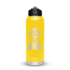 Personalized laser engraved Polar Camel 20oz Water Bottle in Yellow, custom name gift