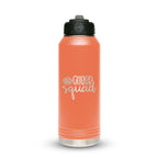 Personalized laser engraved Polar Camel 20oz Water Bottle in Coral, custom name gift