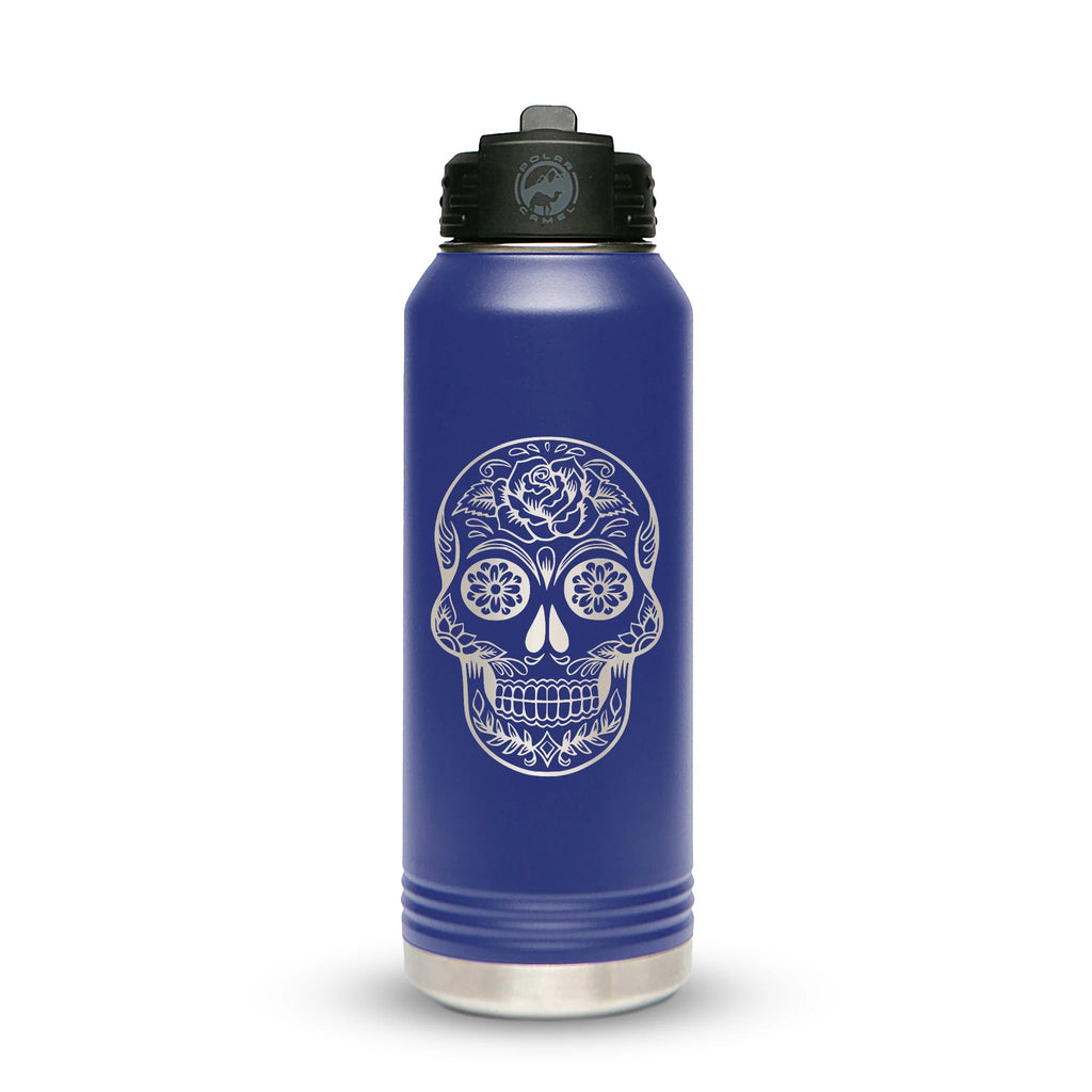 Personalized laser engraved Polar Camel 20oz Water Bottle in Purple, custom name gift