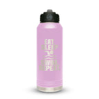 Personalized laser engraved Polar Camel 20oz Water Bottle in Light Purple, custom name gift