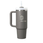 Personalized laser engraved Stanley 30oz and 40oz Quencher H2.0 Tumbler in Stone, custom name gift
