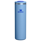 Personalized laser engraved Stanley 20oz AeroLight Transit Bottle in Blue Sky, custom name gift