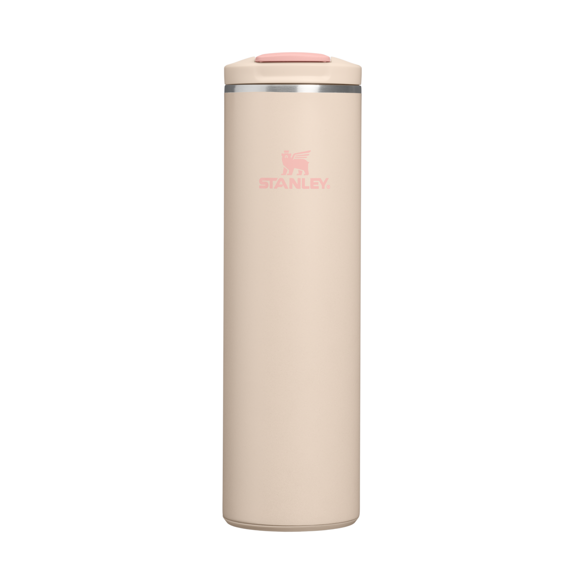 Personalized laser engraved Stanley 20oz AeroLight Transit Bottle in Champagne, custom name gift