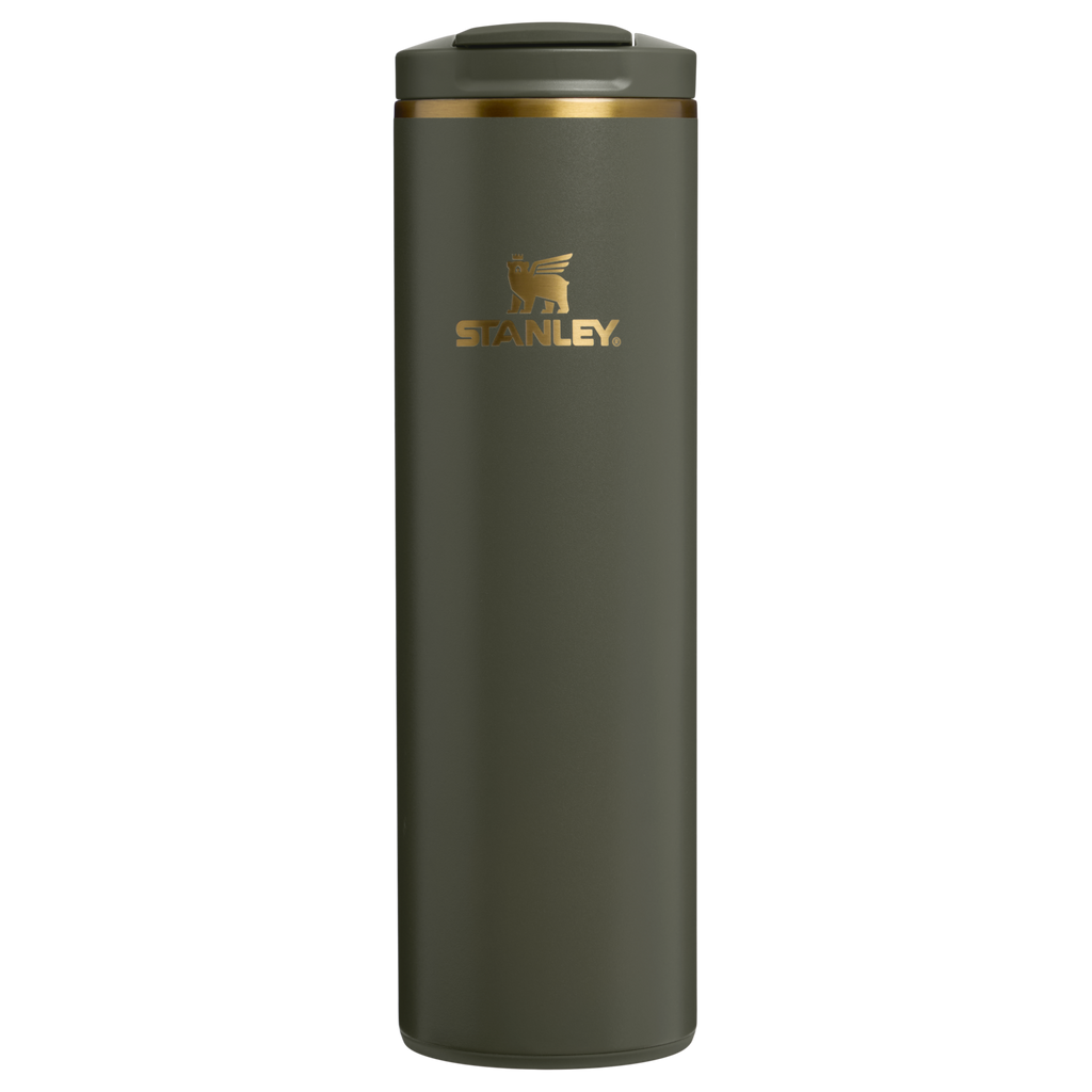 Personalized laser engraved Stanley 20oz AeroLight Transit Bottle in Cypress, custom name gift