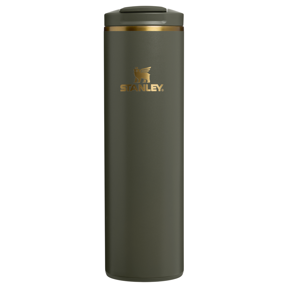 Personalized laser engraved Stanley 20oz AeroLight Transit Bottle in Cypress, custom name gift