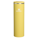 Personalized laser engraved Stanley 20oz AeroLight Transit Bottle in Daffodil, custom name gift