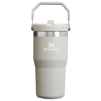 Personalized laser engraved Stanley 20oz IceFlow 2.0 Tumbler in Ash, custom name gift