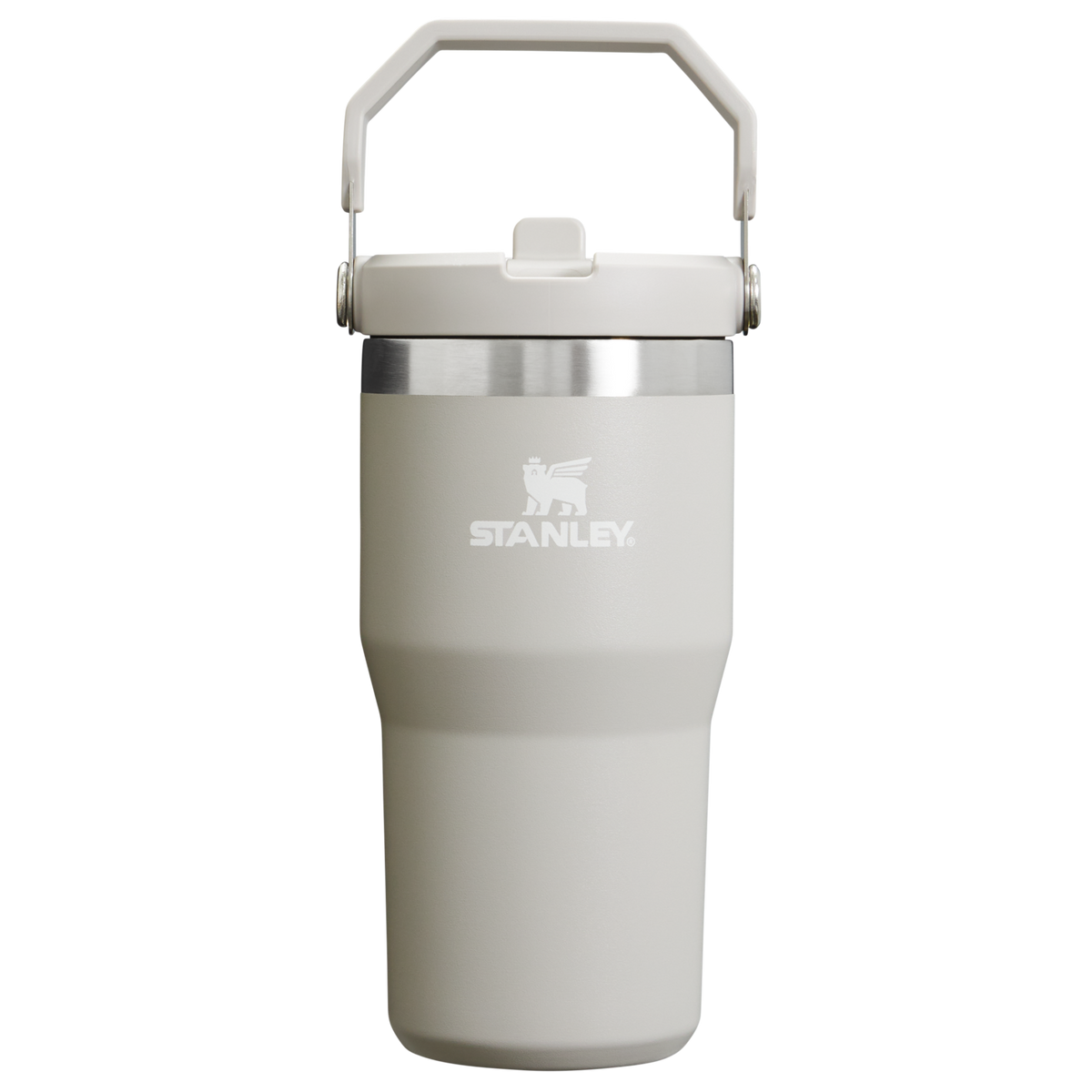 Personalized laser engraved Stanley 20oz IceFlow 2.0 Tumbler in Ash, custom name gift