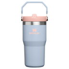 Personalized laser engraved Stanley 20oz IceFlow 2.0 Tumbler in Blue Dream, custom name gift