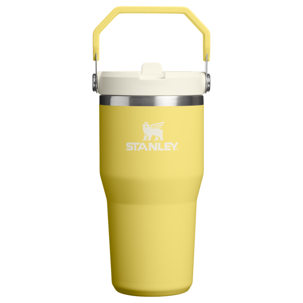 Personalized laser engraved Stanley 20oz IceFlow 2.0 Tumbler in Daffodil, custom name gift