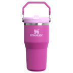 Personalized laser engraved Stanley 20oz IceFlow 2.0 Tumbler in Dark Blossom, custom name gift