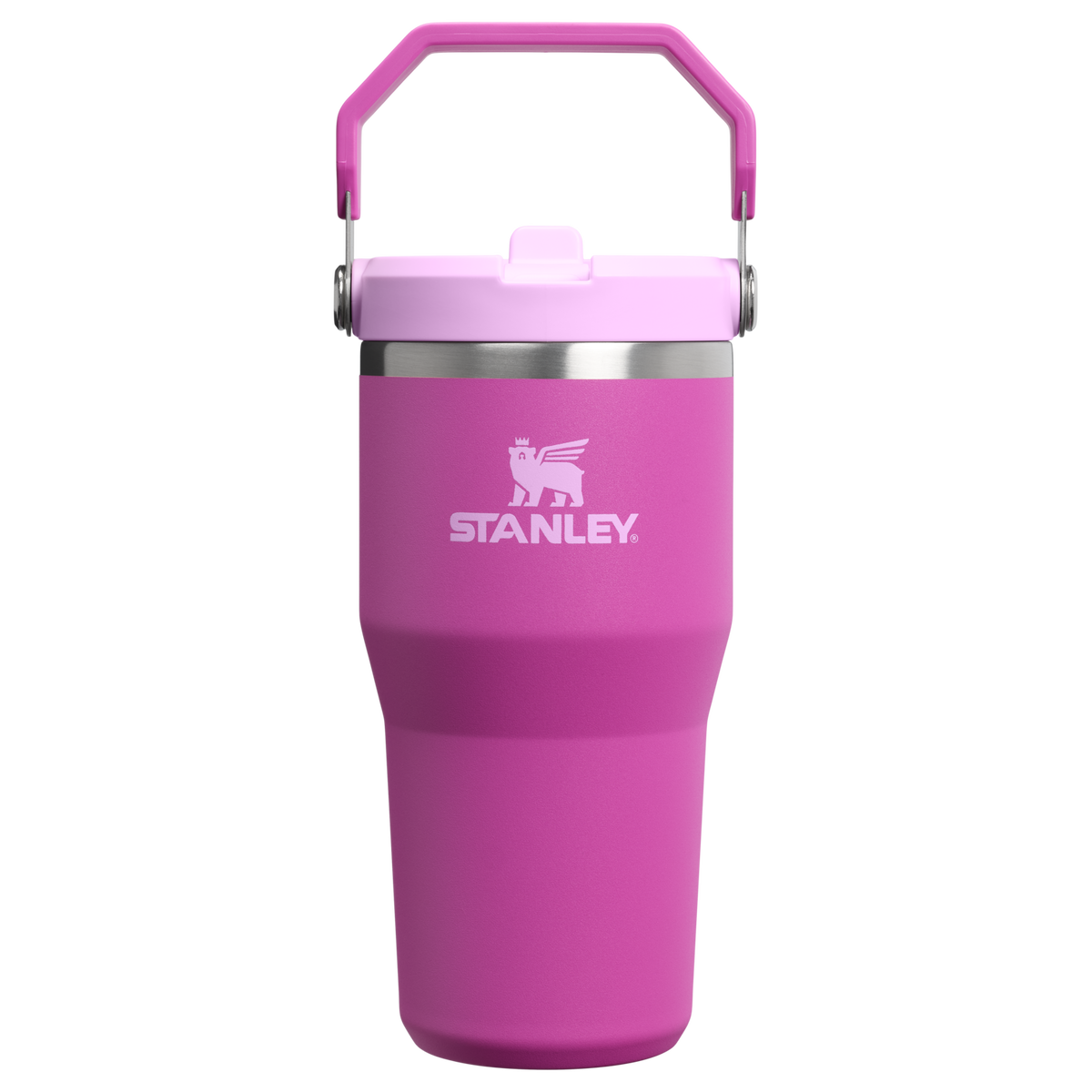 Personalized laser engraved Stanley 20oz IceFlow 2.0 Tumbler in Dark Blossom, custom name gift