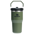 Personalized laser engraved Stanley 20oz IceFlow 2.0 Tumbler in Dried Pine, custom name gift