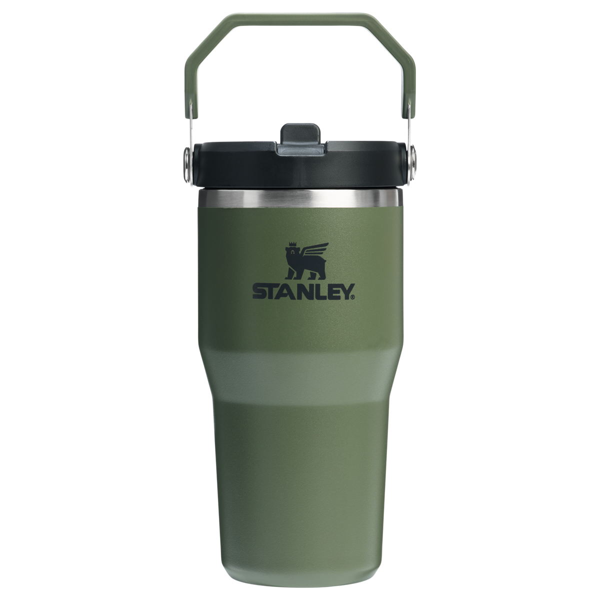 Personalized laser engraved Stanley 20oz IceFlow 2.0 Tumbler in Dried Pine, custom name gift