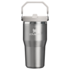 Personalized laser engraved Stanley 20oz IceFlow 2.0 Tumbler in Stainless Steel Ash, custom name gift