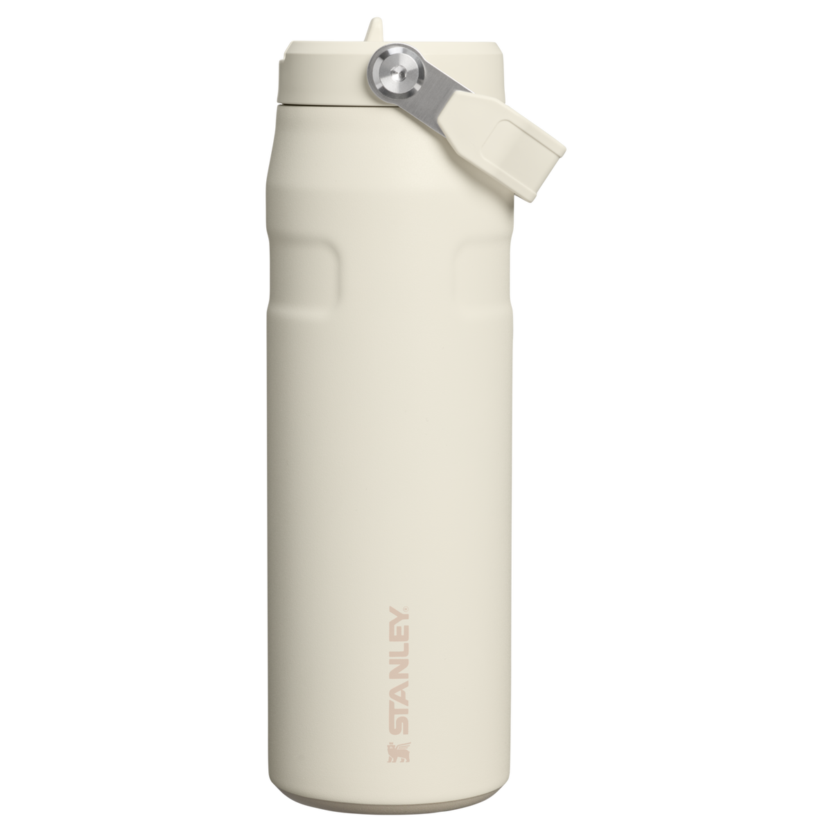 Personalized laser engraved Stanley 24oz IceFlow AeroLight Bottle in Cream, custom name gift
