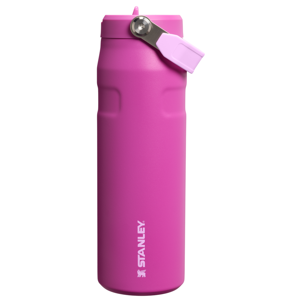Personalized laser engraved Stanley 24oz IceFlow AeroLight Bottle in Dark Blossom, custom name gift