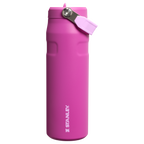 Personalized laser engraved Stanley 24oz IceFlow AeroLight Bottle in Dark Blossom, custom name gift