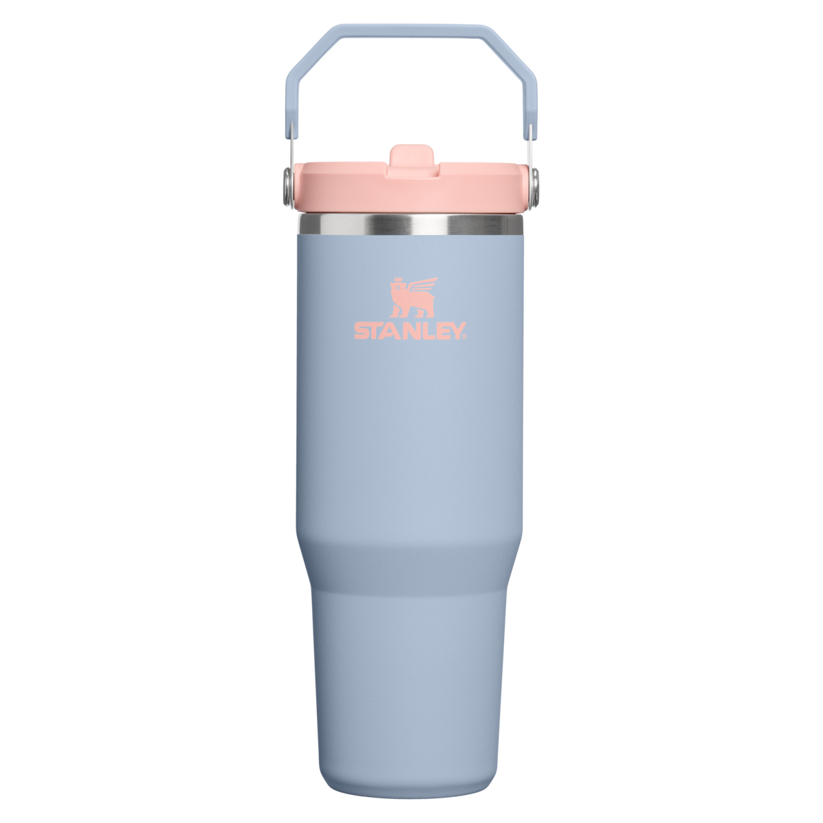Personalized laser engraved Stanley 30oz IceFlow 2.0 Tumbler in Blue Dream, custom name gift