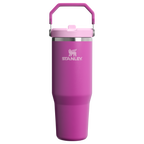 Personalized laser engraved Stanley 30oz IceFlow 2.0 Tumbler in Dark Blossom, custom name gift