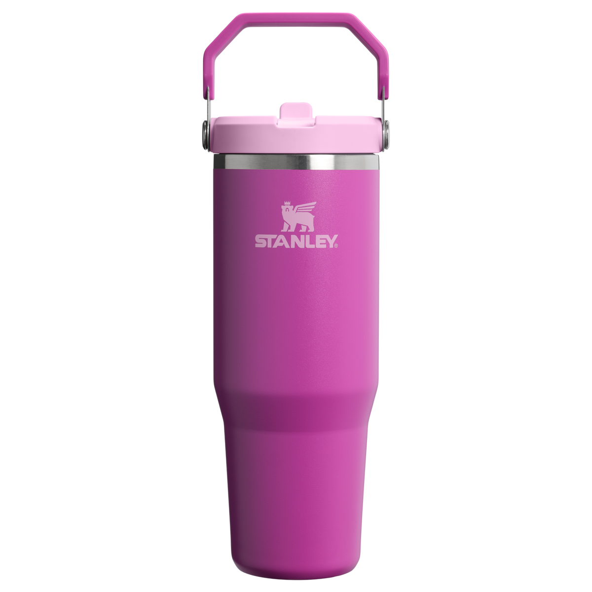 Personalized laser engraved Stanley 30oz IceFlow 2.0 Tumbler in Dark Blossom, custom name gift