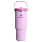 Personalized laser engraved Stanley 30oz IceFlow 2.0 Tumbler in Soft Orchid, custom name gift