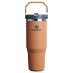 Personalized laser engraved Stanley 30oz IceFlow 2.0 Tumbler in Toast, custom name gift
