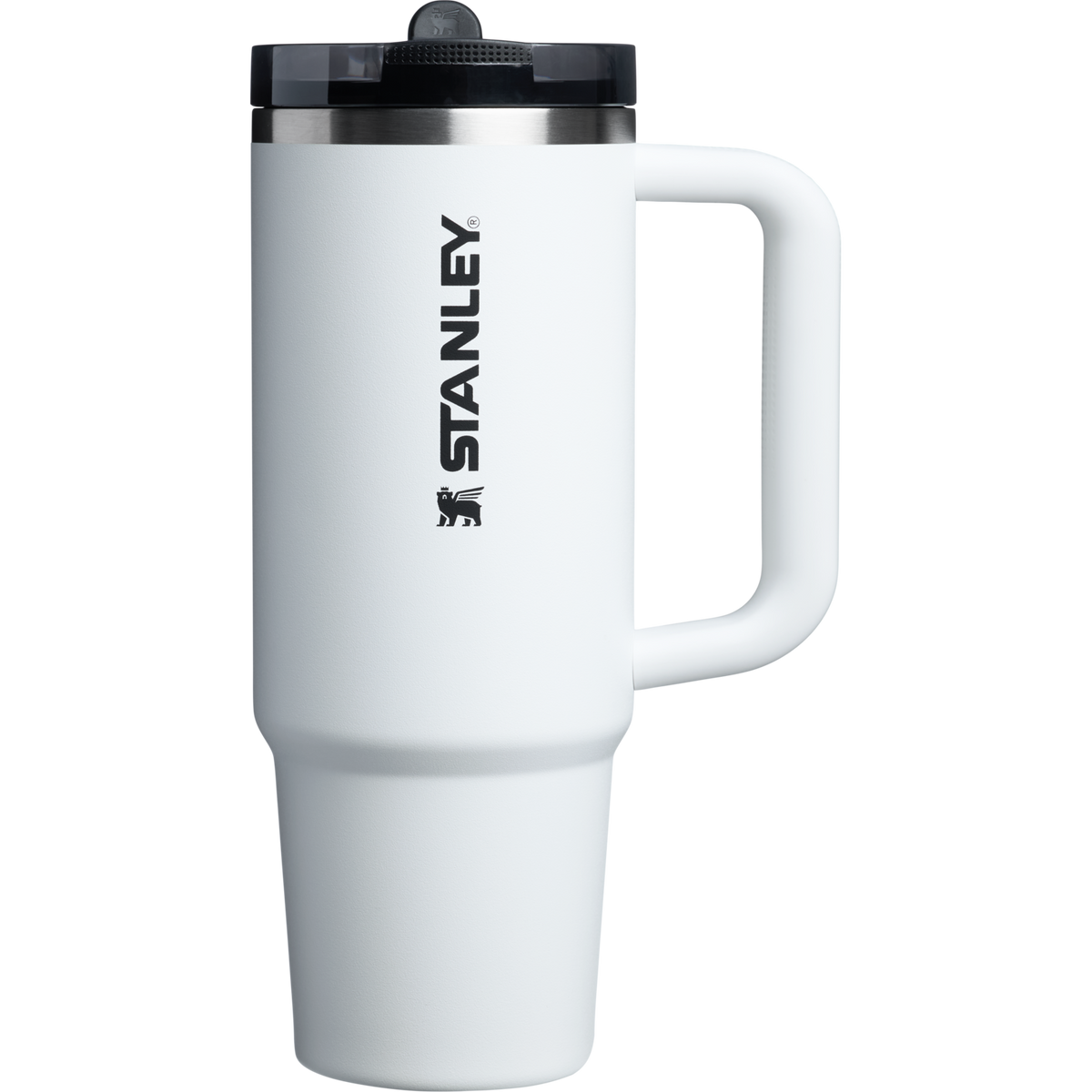 Personalized laser engraved Stanley 30oz Quencher ProTour Tumbler in Chalk, custom name gift
