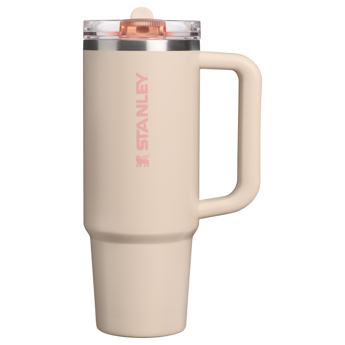Personalized laser engraved Stanley 30oz Quencher ProTour Tumbler in Champagne, custom name gift