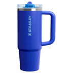 Personalized laser engraved Stanley 30oz Quencher ProTour Tumbler in Cobalt, custom name gift