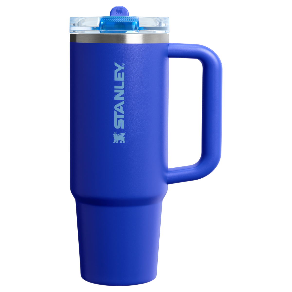Personalized laser engraved Stanley 30oz Quencher ProTour Tumbler in Cobalt, custom name gift