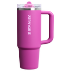 Personalized laser engraved Stanley 30oz Quencher ProTour Tumbler in Dark Blossom, custom name gift