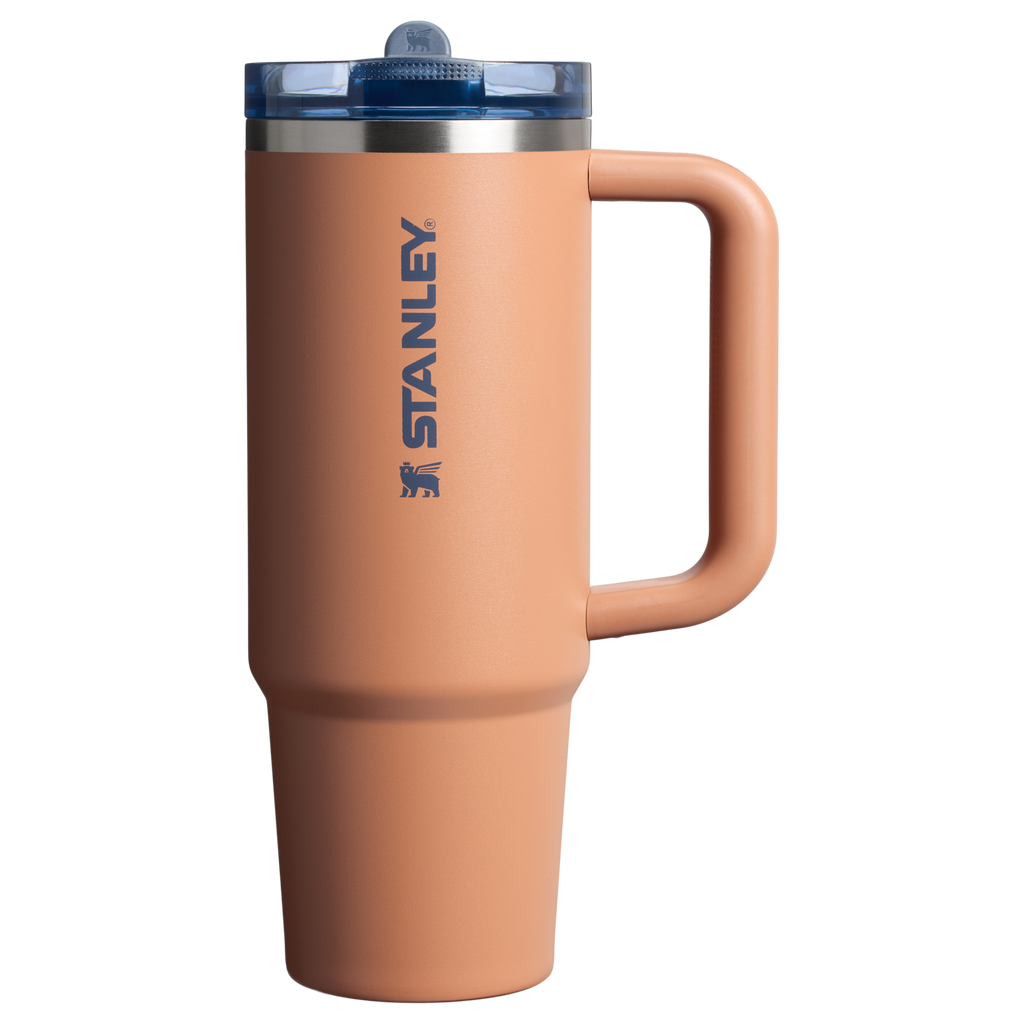 Personalized laser engraved Stanley 30oz Quencher ProTour Tumbler in Toast, custom name gift