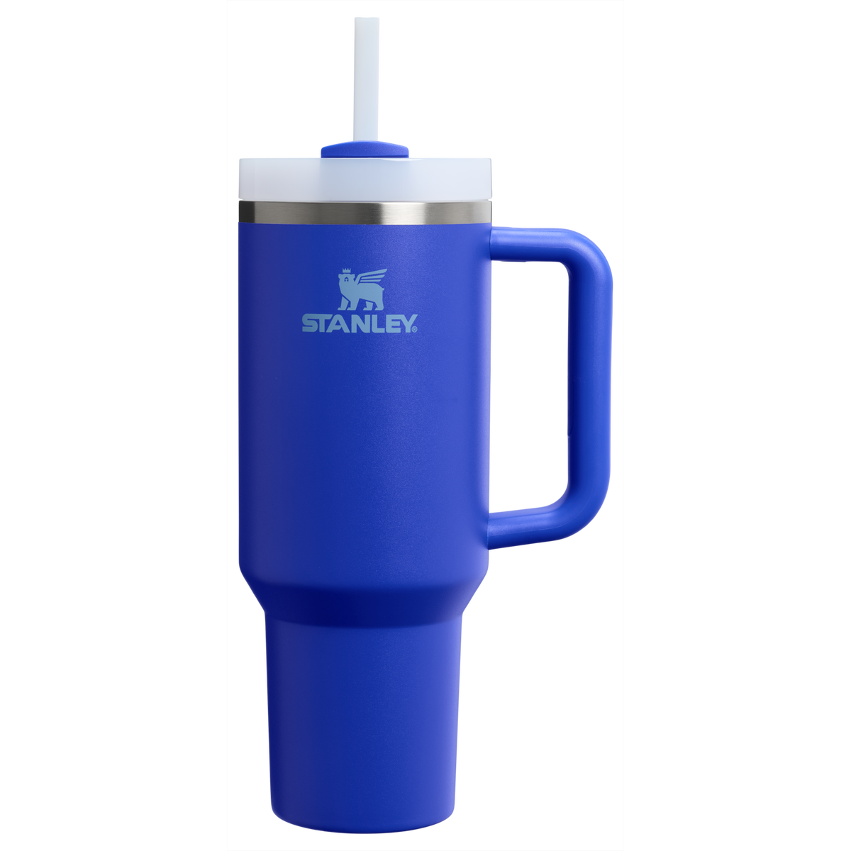 Personalized laser engraved Stanley 40oz Quencher H2.0 Tumbler in Cobalt, custom name gift