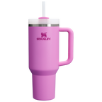 Personalized laser engraved Stanley 40oz Quencher H2.0 Tumbler in Peony, custom name gift