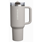 Personalized laser engraved Stanley 40oz Quencher ProTour Tumbler in Ash, custom name gift