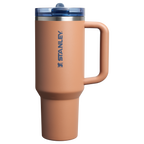 Personalized laser engraved Stanley 40oz Quencher ProTour Tumbler in Toast, custom name gift