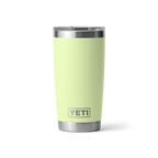 Personalized laser engraved YETI 20oz Rambler Tumbler in Grasshopper, custom name gift
