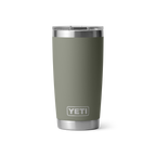 Personalized laser engraved YETI 20oz Rambler Tumbler in Pampa Green, custom name gift