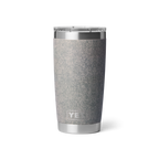 Personalized laser engraved YETI 20oz Rambler Tumbler in Riverhead Green, custom name gift