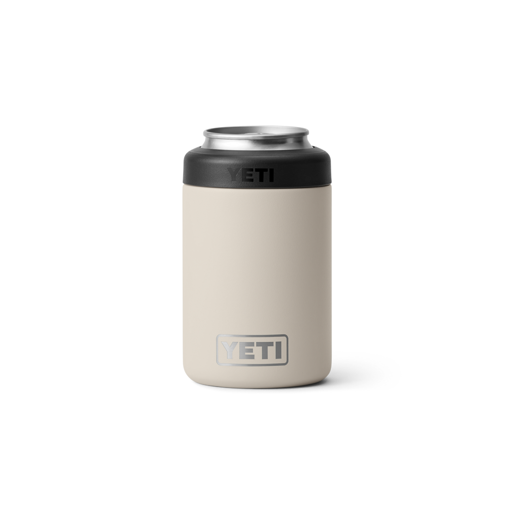 Personalized laser engraved YETI 12oz Colster Can Cooler in Cape Taupe, custom name gift
