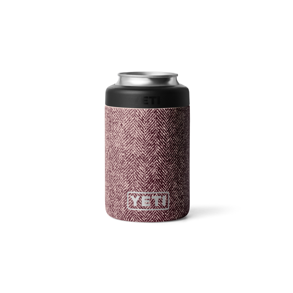 Personalized laser engraved YETI 12oz Colster Can Cooler in Riverhead Red, custom name gift