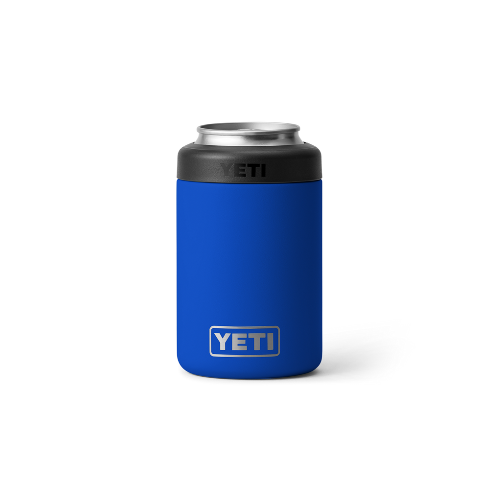 Personalized laser engraved YETI 12oz Colster Can Cooler in Royal Blue, custom name gift
