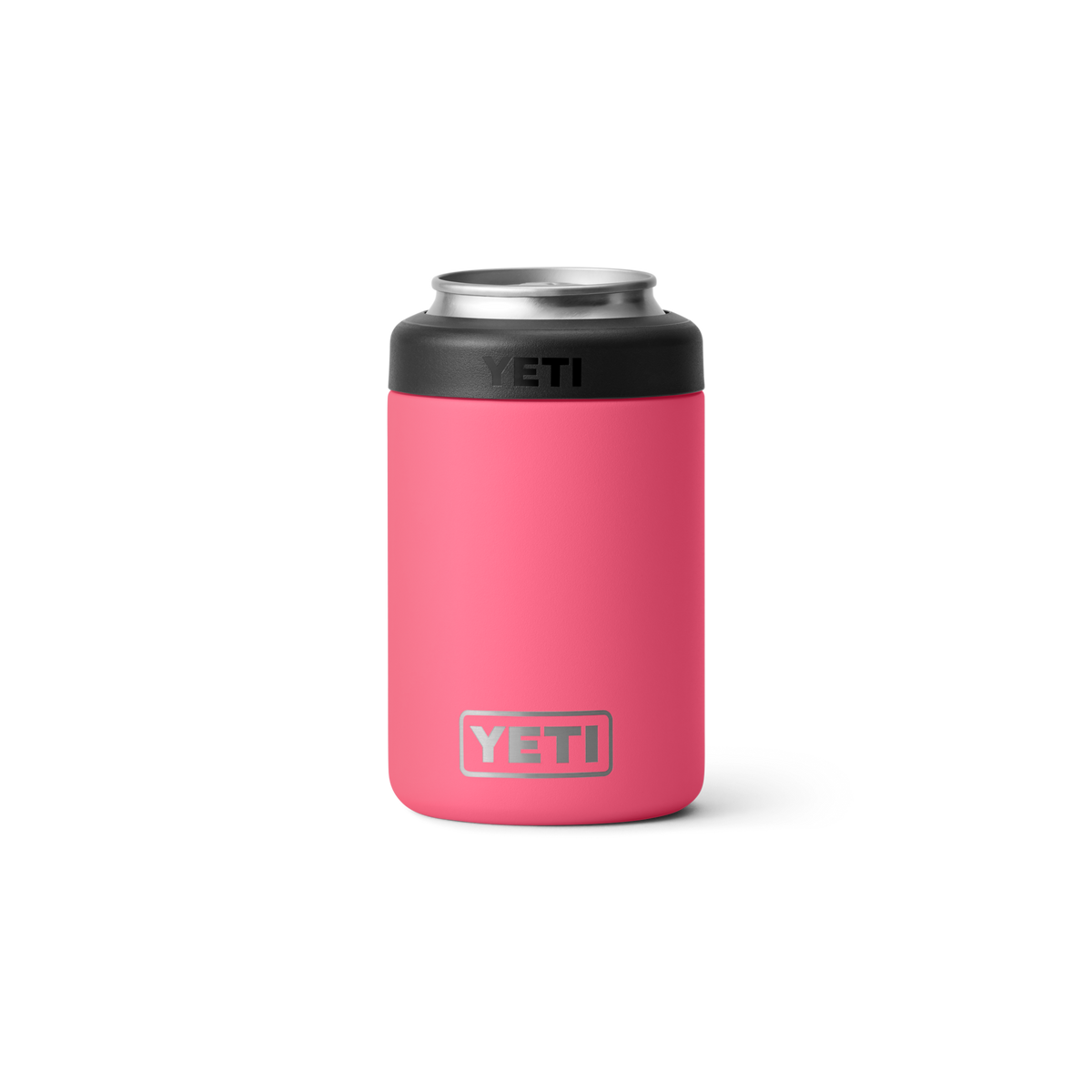 Personalized laser engraved YETI 12oz Colster Can Cooler in Tropical Pink, custom name gift