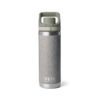 Personalized laser engraved YETI 18oz Rambler Chug Bottle in Riverhead Green, custom name gift