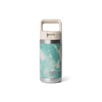 Personalized laser engraved YETI Rambler Jr 12oz Kids Bottle in Sea View, custom name gift